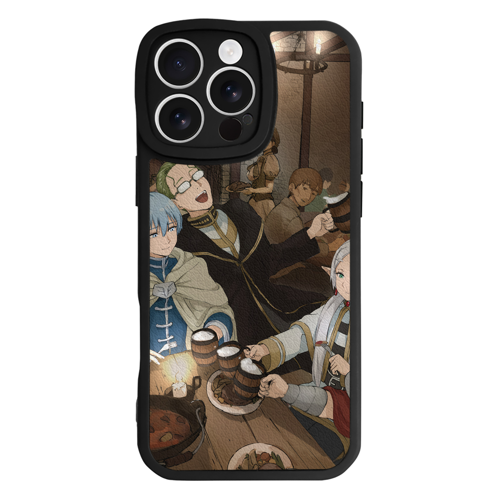（画像用） 葬送のフリーレン Frieren 【iPhone 16シリーズ対応】シリコンスマホケース（レザー調） 材質：シリコン